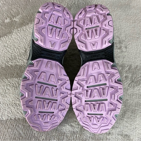 Asics Gel Venture 8 Womens Running Shoes Size 9 Wide Black Purple Sneakers NEW - Picture 9 of 10